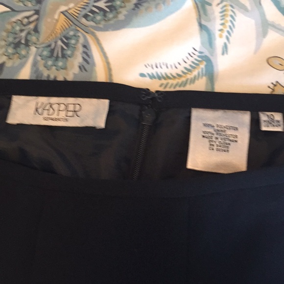 Kasper Black Suit Skirt Size 10 - Picture 3 of 5